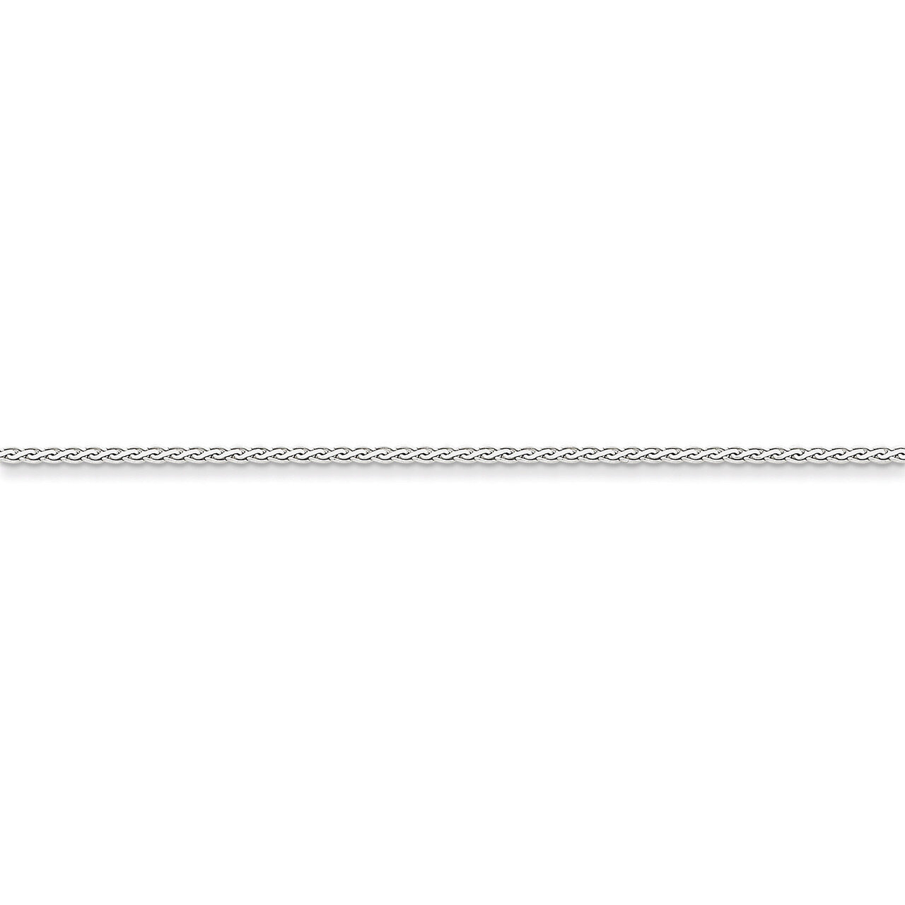 1.8mm Flat Wheat Chain 24 Inch 14k White Gold WFW050-24, MPN: WFW050-24, 886774433530
