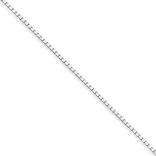 1.1mm Box Chain 20 Inch 14k White Gold WLB110-20, MPN: WLB110-20, 883957344003