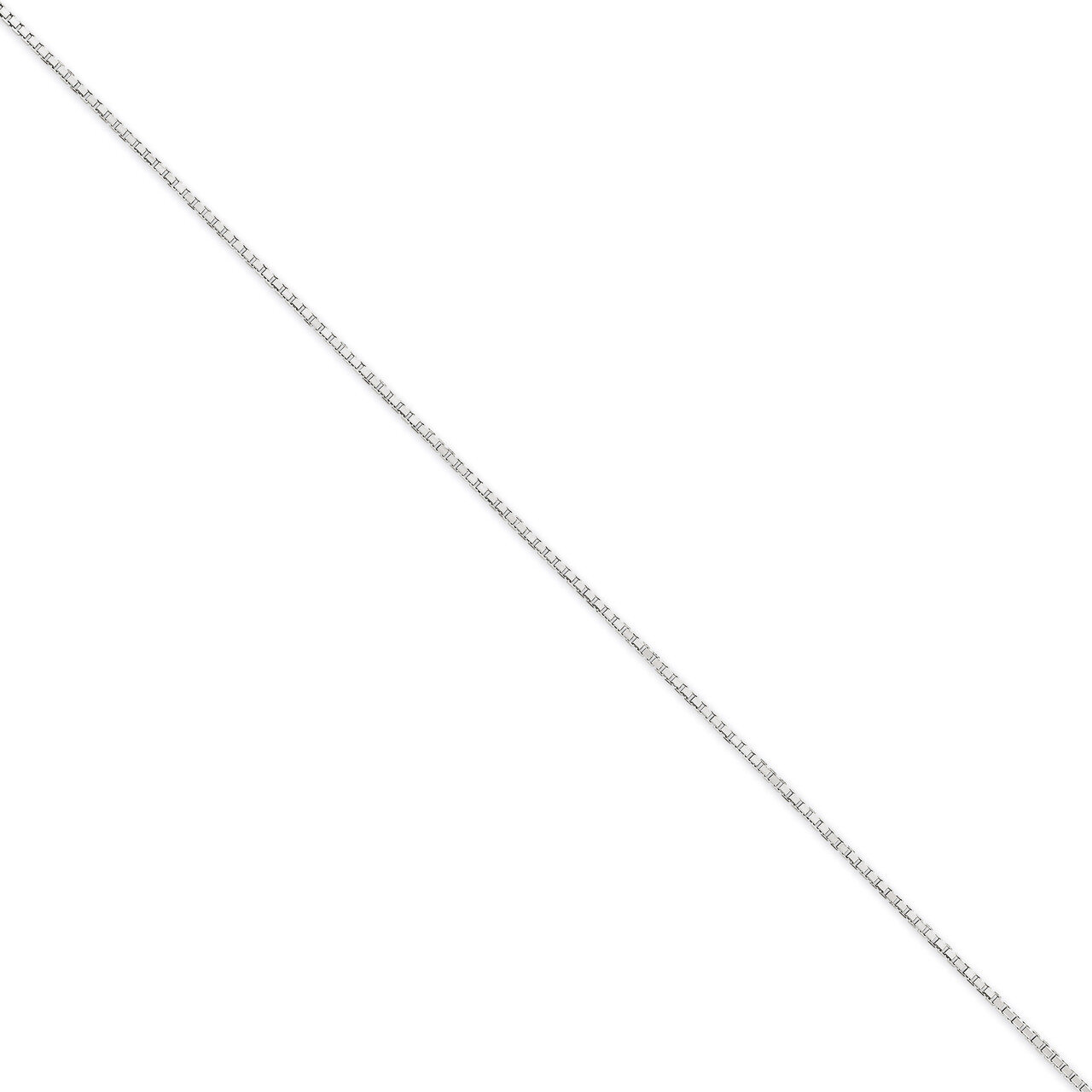 1.35mm Box Chain 24 Inch 14k White Gold WLB150-24, MPN: WLB150-24, 886774432458