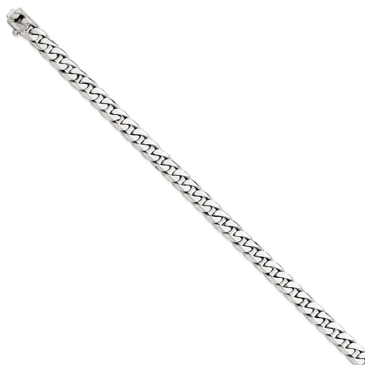 6.0mm Curb Link Chain 8 Inch 14k White Gold WLK131-8, MPN: WLK131-8, 886774405476