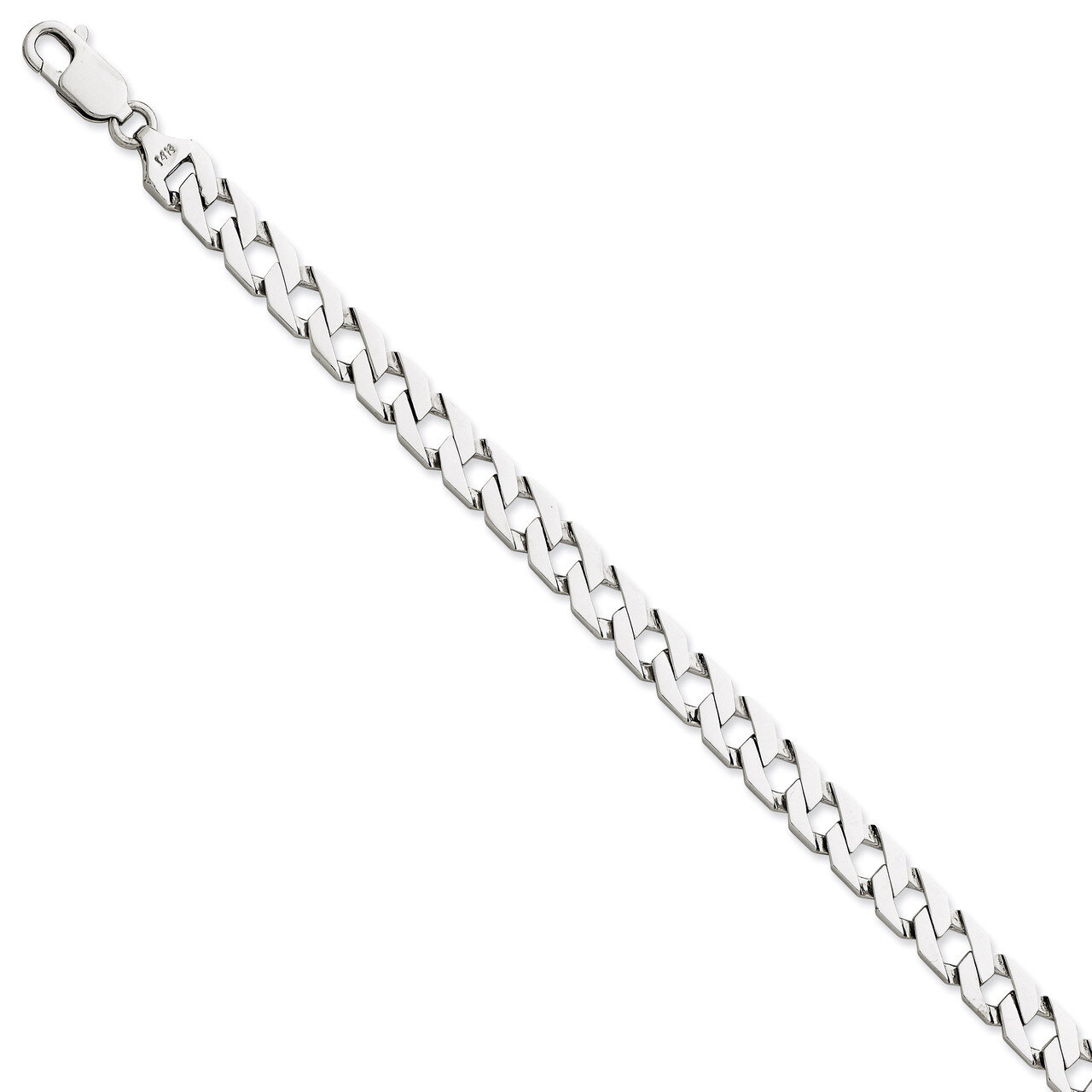 7.41mm Fancy Link Chain 24 Inch 14k White Gold WLK149-24, MPN: WLK149-24, 886774405513
