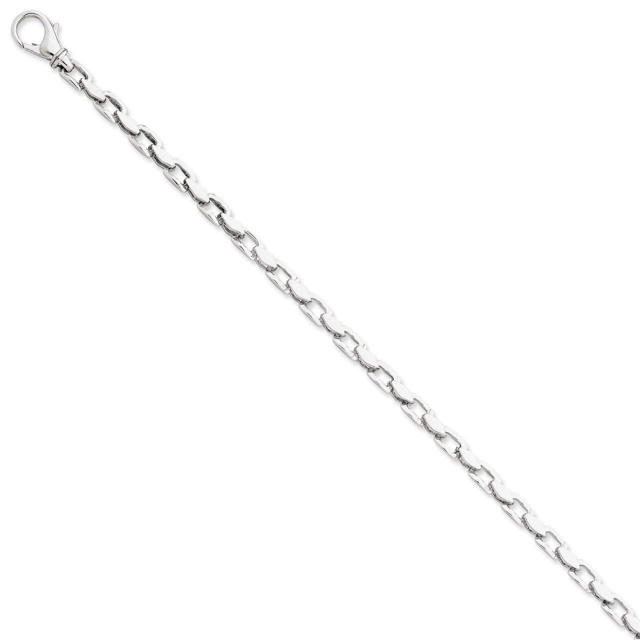 4.5mm Fancy Link Chain 18 Inch 14k White Gold WLK305-18, MPN: WLK305-18, 191101655371