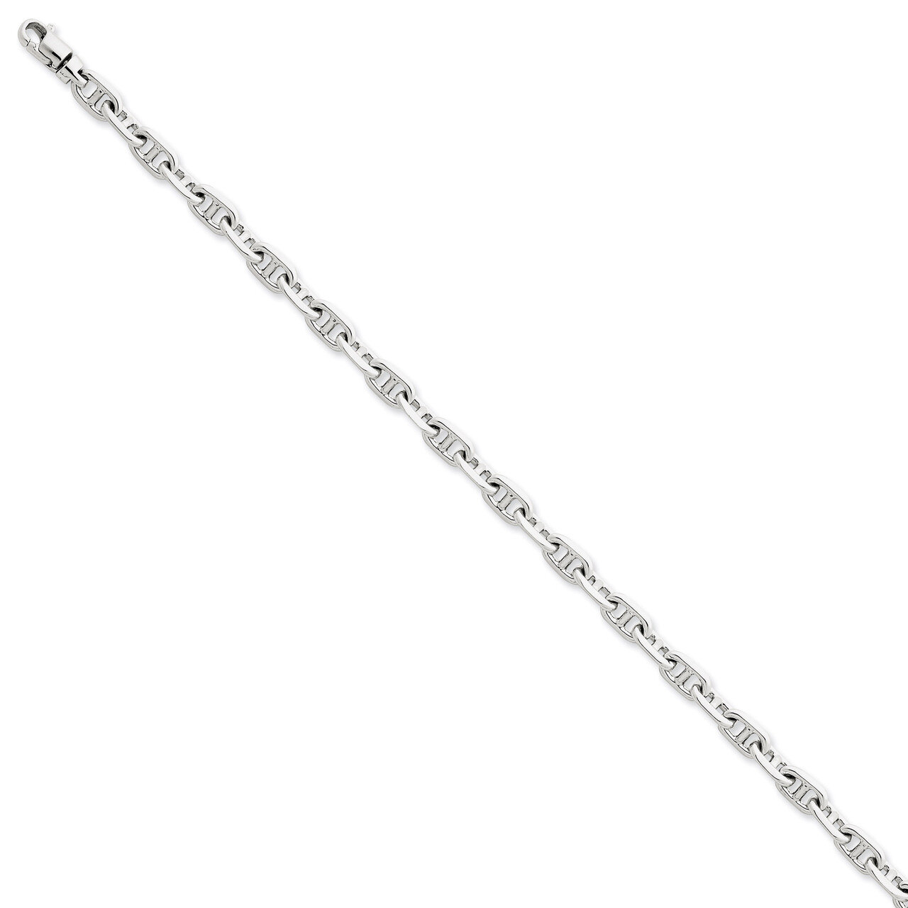 5.0mm Polished Fancy Link Chain 22 Inch 14k White Gold WLK441-22, MPN: WLK441-22, 191101715792
