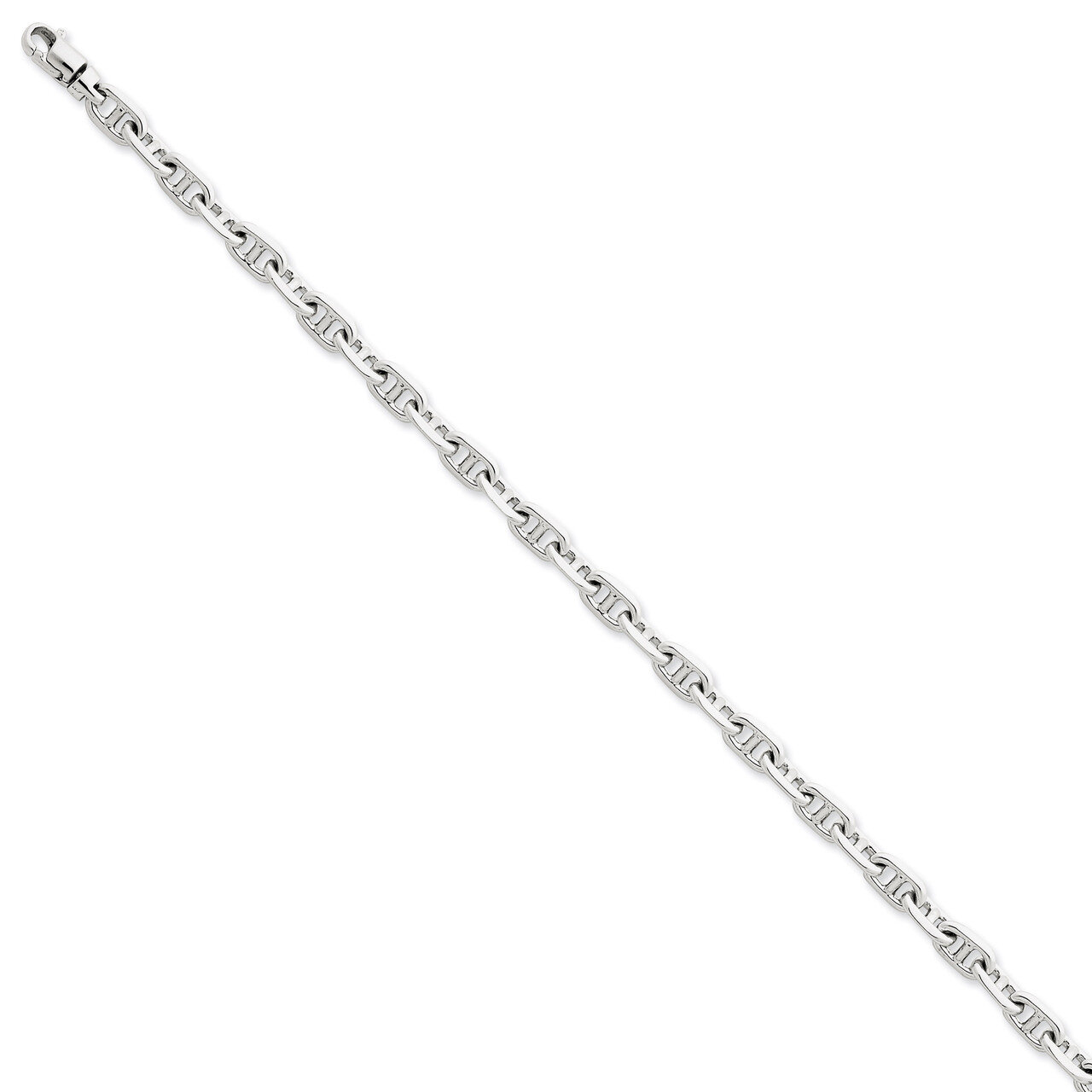 5.0mm Polished Fancy Link Chain 24 Inch 14k White Gold WLK441-24, MPN: WLK441-24, 191101715808