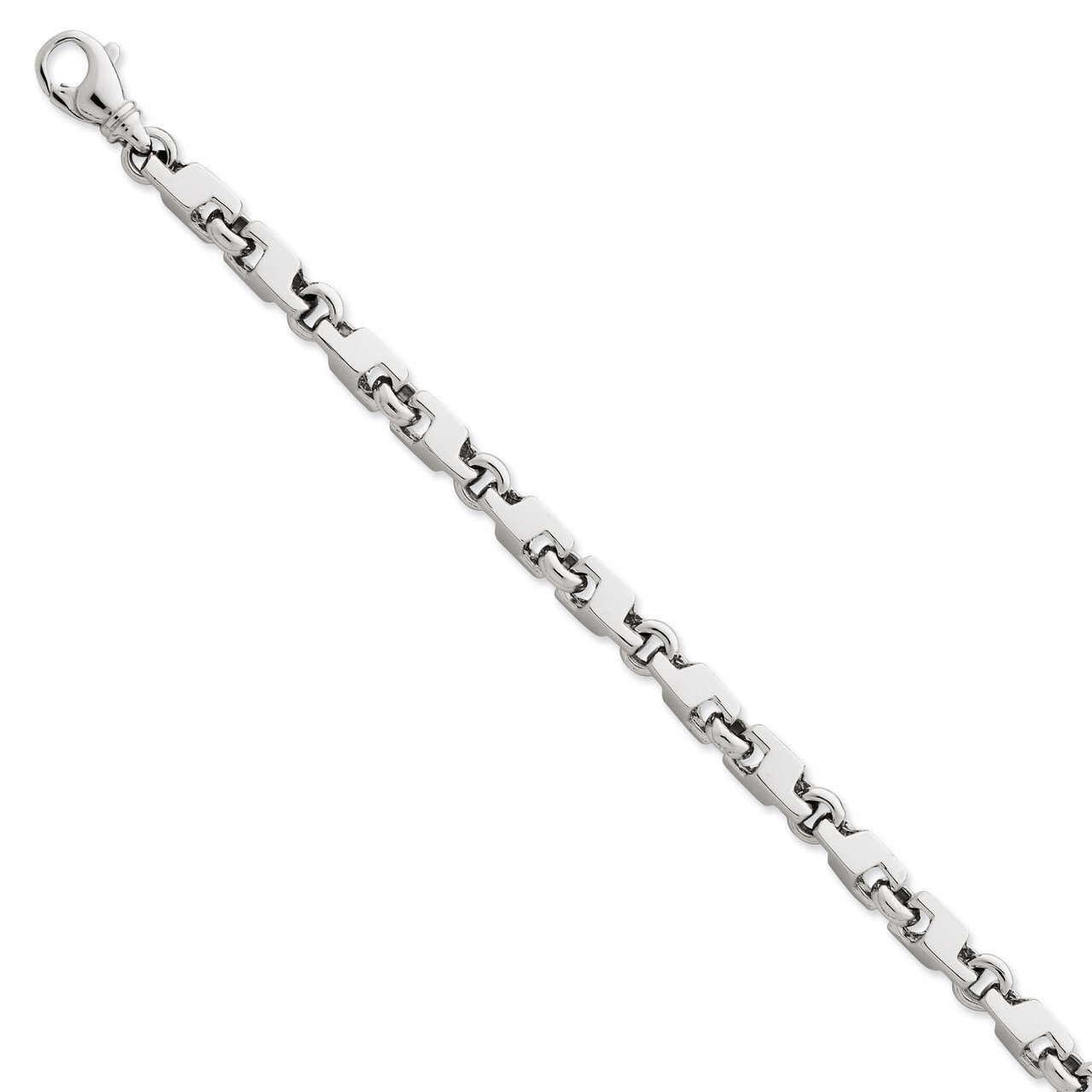 6.7mm Fancy Link Chain 22 Inch 14k White Gold WLK604-22, MPN: WLK604-22, 191101715914