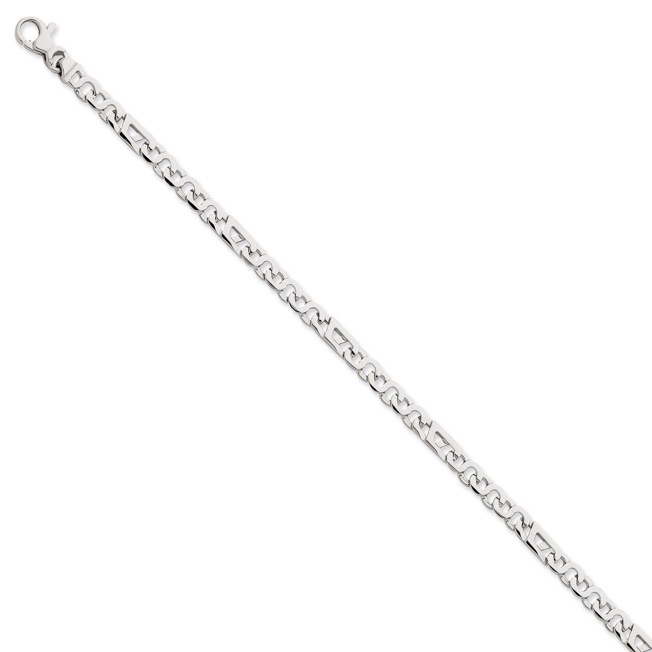 4.75mm Fancy Link Chain 22 Inch 14k White Gold WLK678-22, MPN: WLK678-22, 191101716089