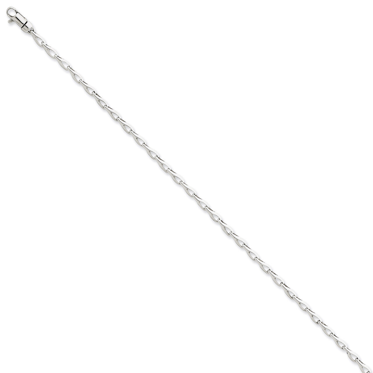 2.75mm Fancy Link Chain 18 Inch 14k White Gold WLK705-18, MPN: WLK705-18, 191101716379