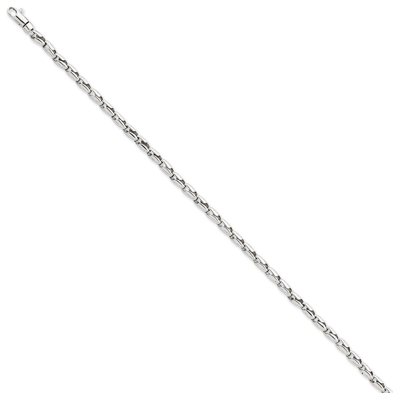 3mm Fancy Link Chain 18 Inch 14k White Gold WLK709-18, MPN: WLK709-18, 191101716492