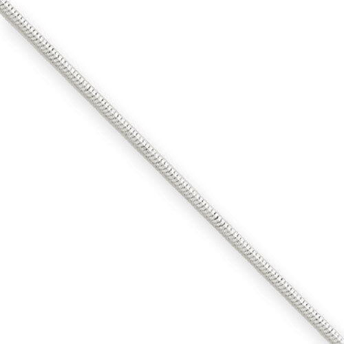 0.70mm Octagonal Snake Chain 16 Inch 14k White Gold WOS060-16