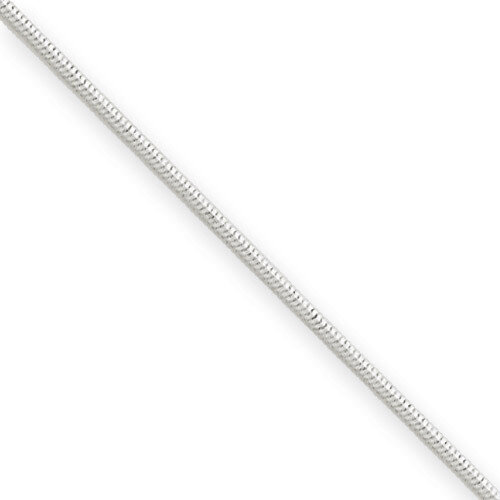 0.70mm Ocatagonal Snake Chain 18 Inch 14k White Gold WOS060-18, MPN: WOS060-18, 883957060125