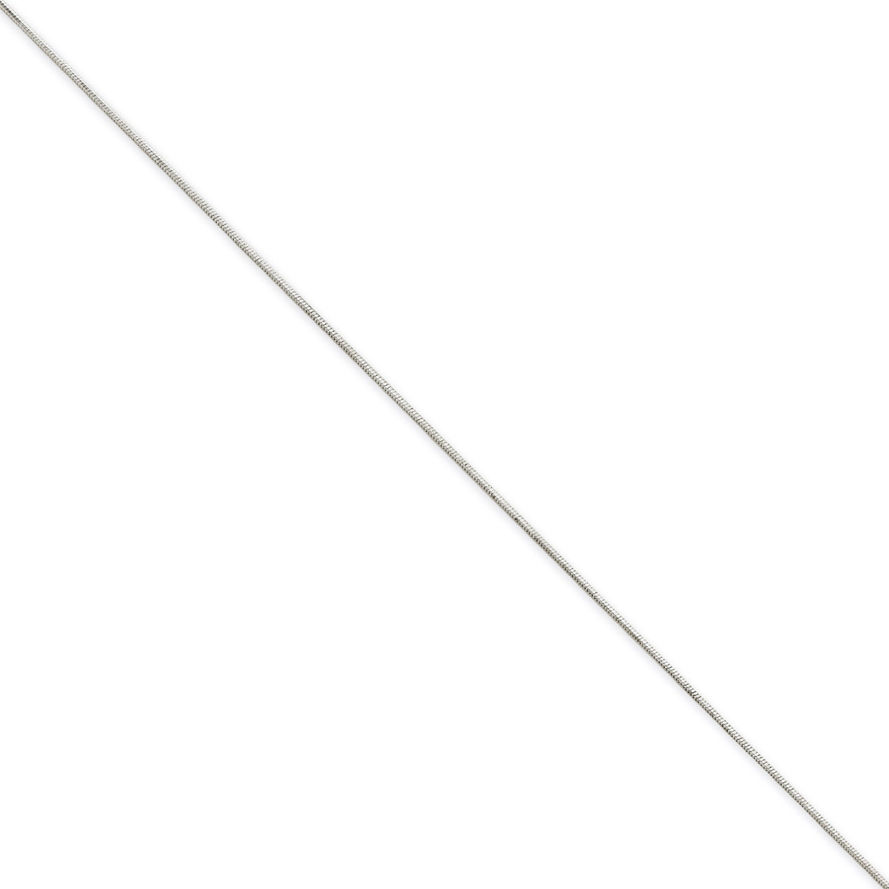 0.80mm Ocatagonal Snake Chain 24 Inch 14k White Gold WOS080-24, MPN: WOS080-24, 886774431673