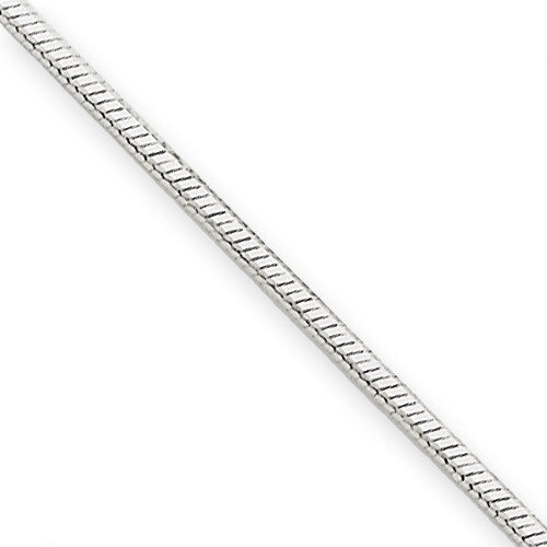 1.40mm Octagonal Snake Chain 16 Inch 14k White Gold WOS150-16