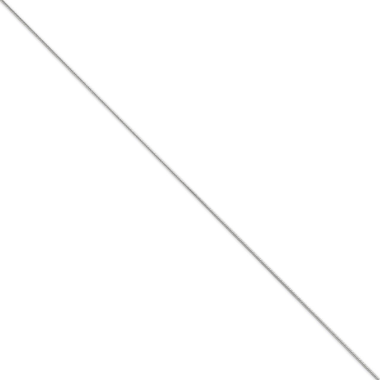 1.1mm Round Snake Chain 20 Inch 14k White Gold WSNA100-20, MPN: WSNA100-20, 886774434209
