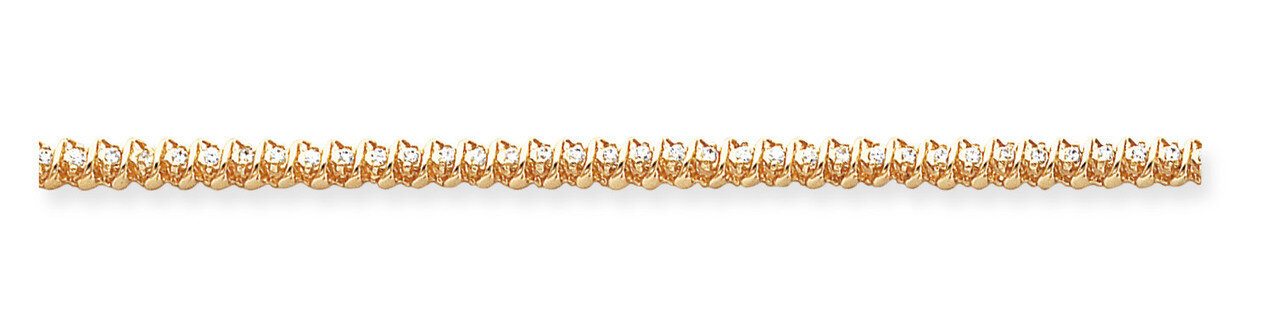 1.6mm Diamond Tennis Bracelet Mounting 14k Gold X2000