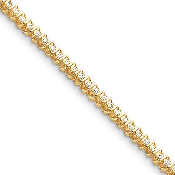 Diamond tennis bracelet 14k Gold X2000AAA