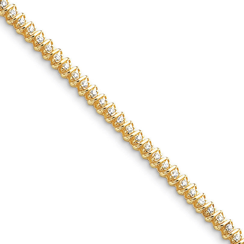 Diamond tennis bracelet 14k Gold X2001AAA