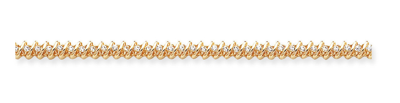 2.1mm Diamond Tennis Bracelet Mounting 14k Gold X2002