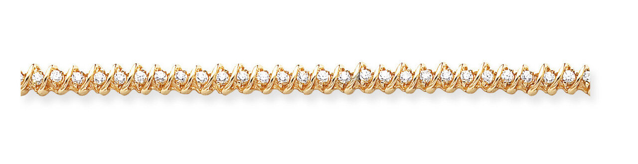 2.4mm Diamond Tennis Bracelet Mounting 14k Gold X2003