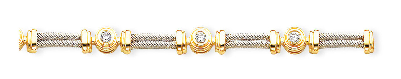 Diamond tennis bracelet 14k Two-Tone Gold X2015AA, MPN: X2015AA, 883957048970