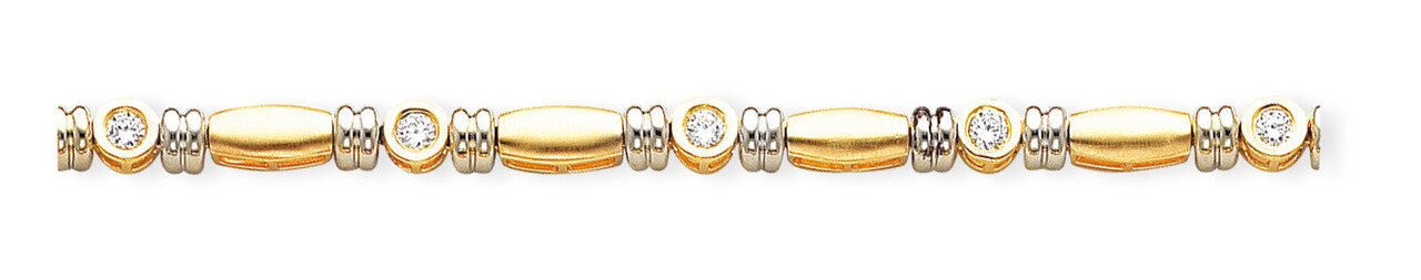 Diamond tennis bracelet 14k Two-Tone Gold X2025AA, MPN: X2025AA, 883957197395