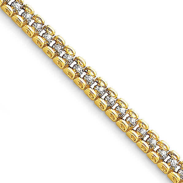 Diamond tennis bracelet 14k Gold X2149AA, MPN: X2149AA, 883957195308