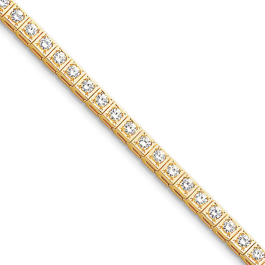 3.4mm Diamond Tennis Bracelet Mounting 14k Gold X2164
