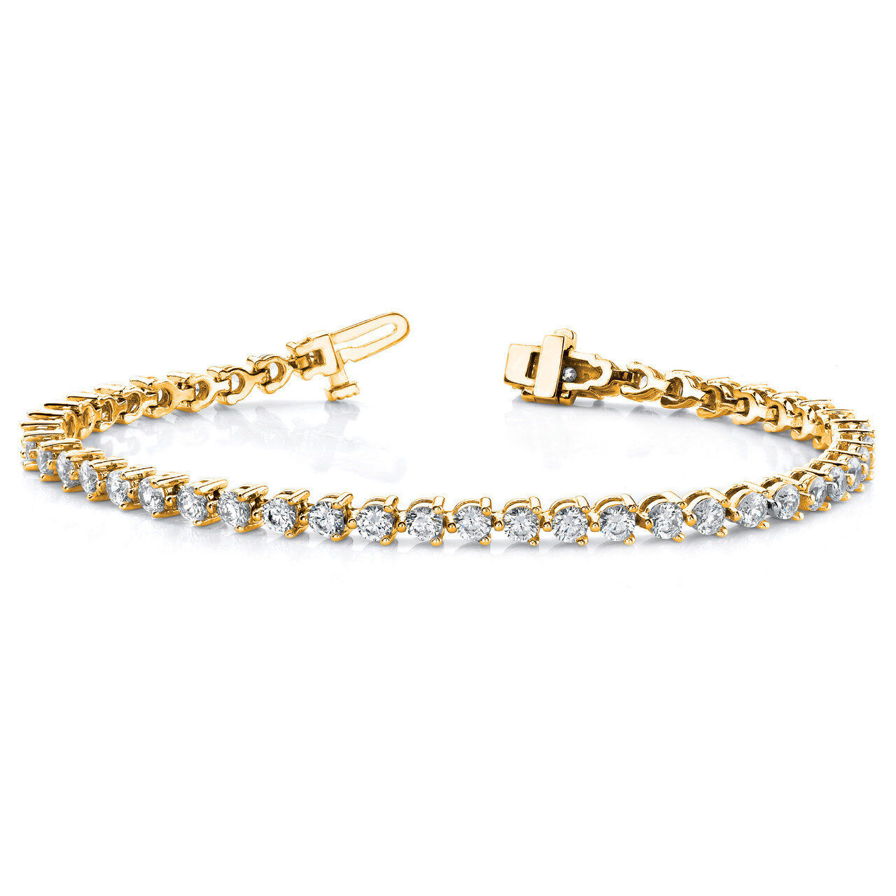 diamond tennis bracelet Mounting 14k Gold X2837