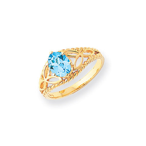 Blue Topaz Ring 14k Gold X6102BT