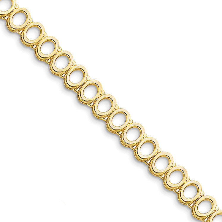 Holds up to 31 2.5mm Stones Add-A-Diamond Tennis Bracelet Mounting 14k Gold X664