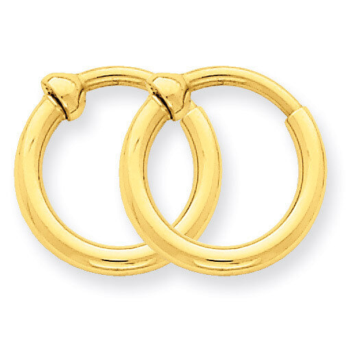 Non-Pierced Hoop Earrings 14k Gold X93