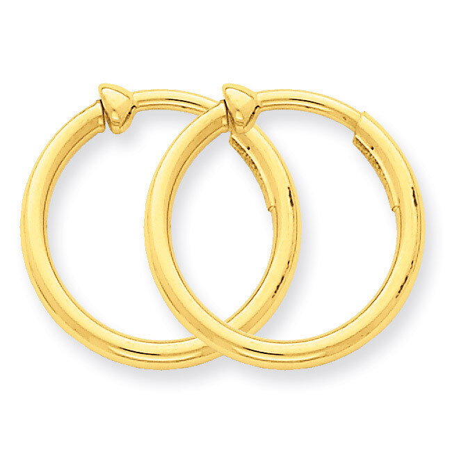 Non-Pierced Hoop Earrings 14k Gold X94
