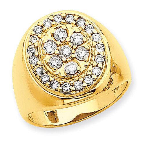 Fancy Polished Mens Diamond Ring Mounting 14k Gold X9425
