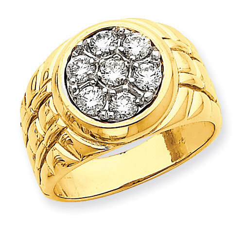 Diamond men's ring 14k Gold X9444AA