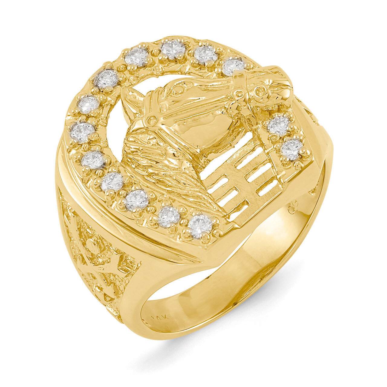Diamond men's ring 14k Gold X9465AA