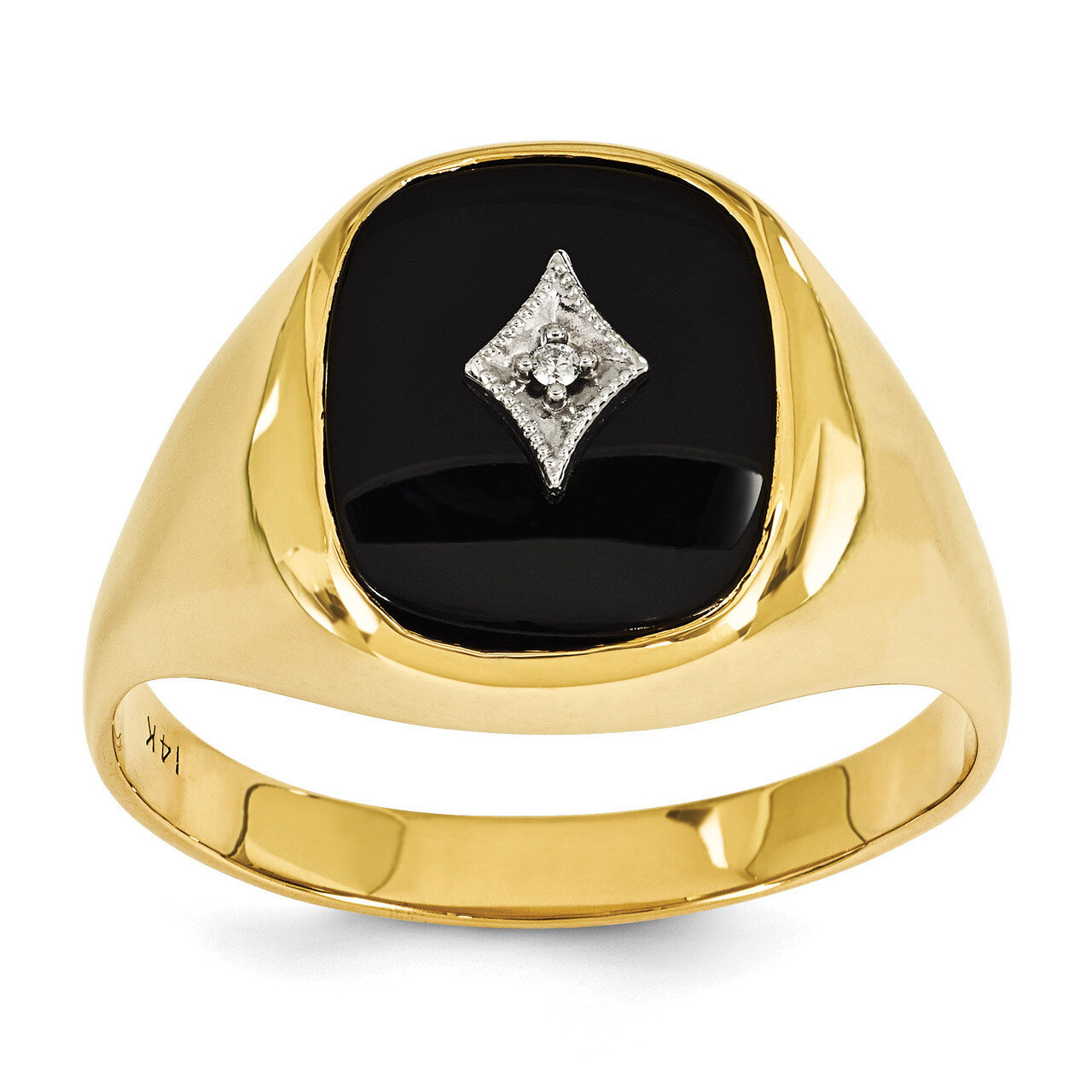 Diamond men's ring 14k Gold X9478AA