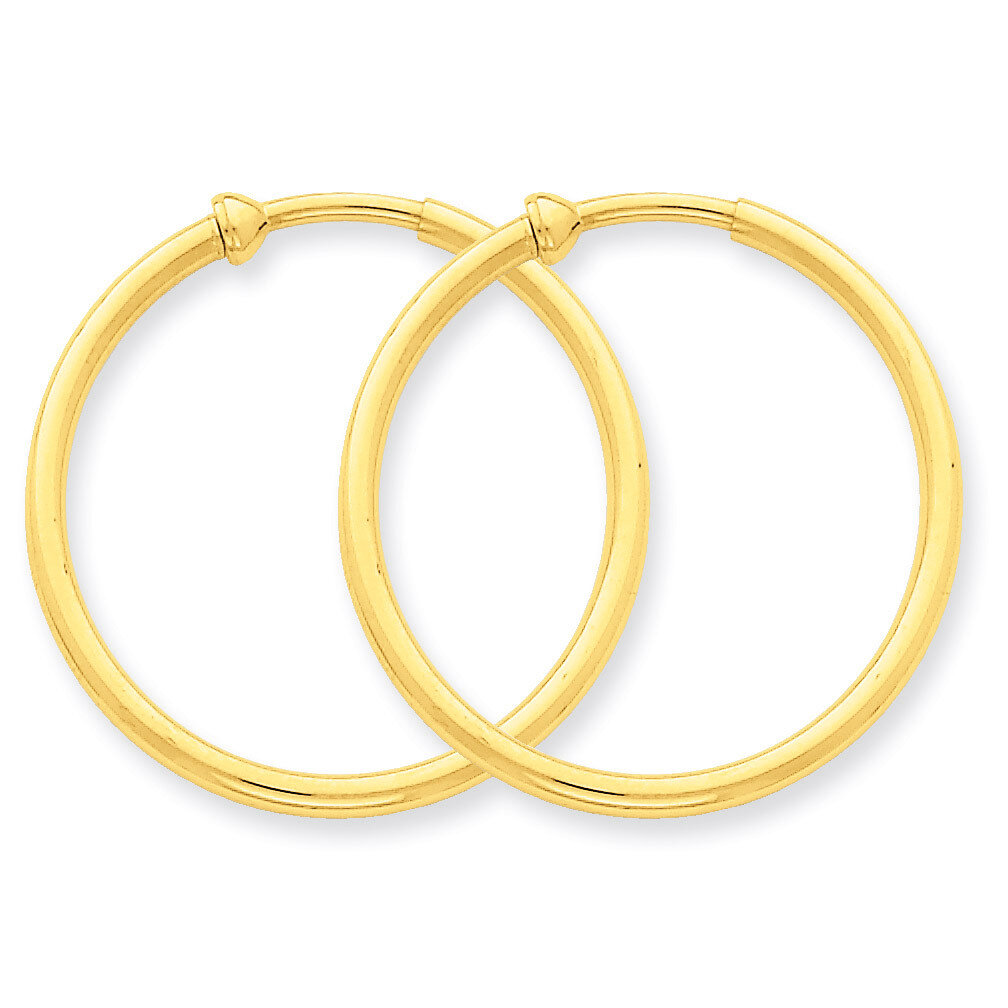 Non-Pierced Hoop Earrings 14k Gold X95
