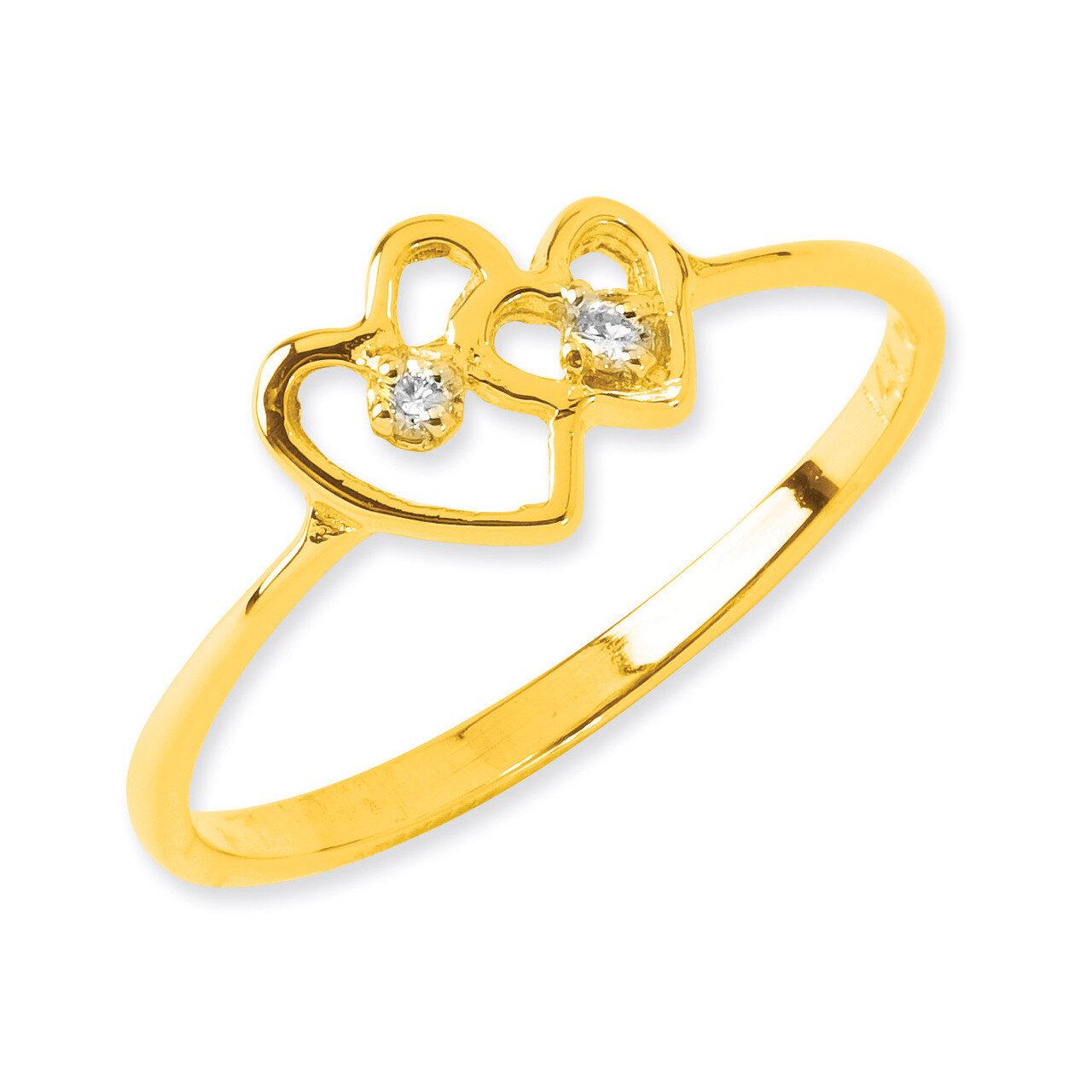 Diamond heart ring 14k Gold Polished X9552AA