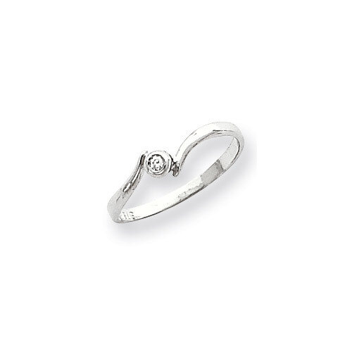 Polished Diamond Ring 14k White Gold X9603AA, MPN: X9603AA, 883957703503