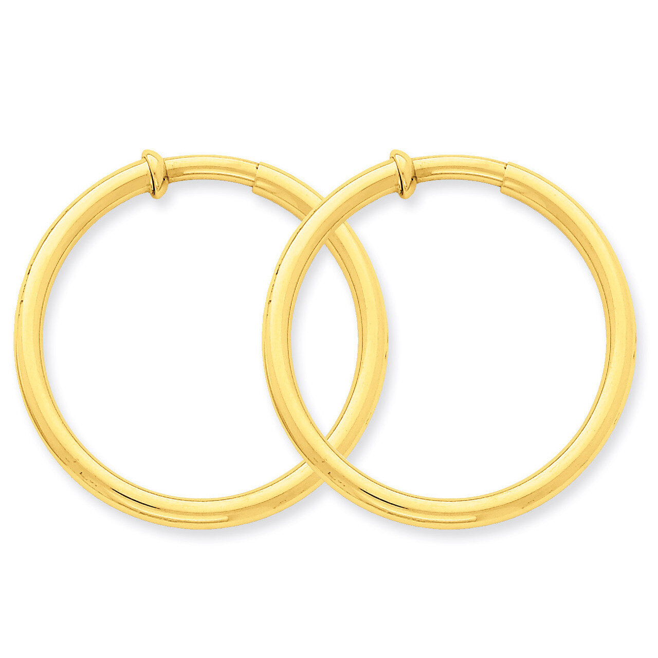 Non-Pierced Hoop Earrings 14k Gold X99
