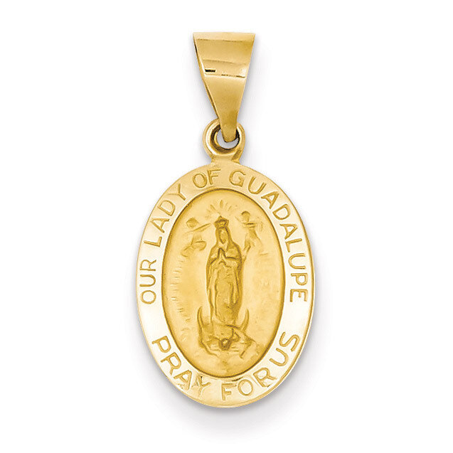 Our Lady Of Guadalupe Medal Charm 14k Gold XAC215