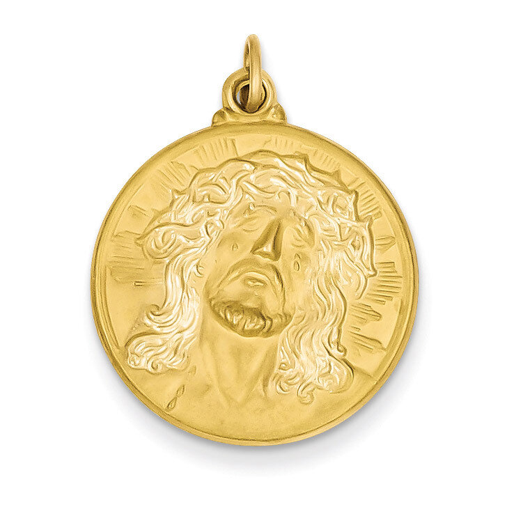 Jesus Medal Pendant 14k Gold XAC222