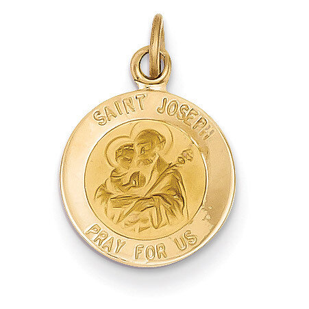 Saint Joseph Medal Charm 14k Gold XAC223