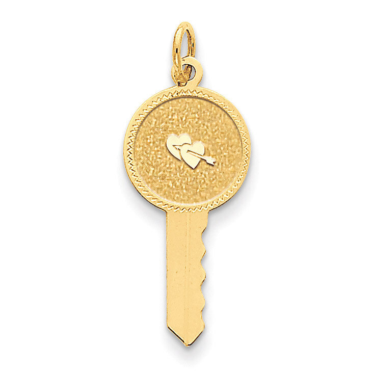 Hearts on Key Charm 14k Gold XAC525, MPN: XAC525, 886774257150