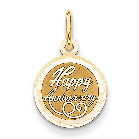 Happy Anniversary Charm 14k Gold XAC568, MPN: XAC568, 883957703534