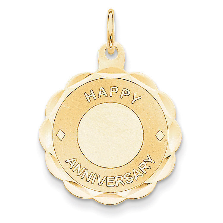 Happy Anniversary Charm 14k Gold XAC592