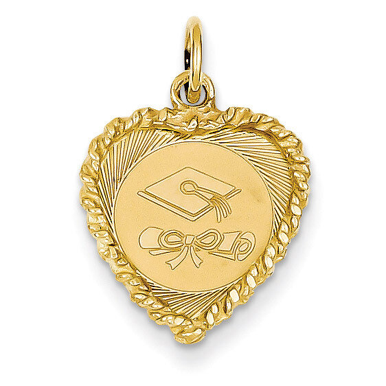 Graduation Cap Charm 14k Gold XAC686