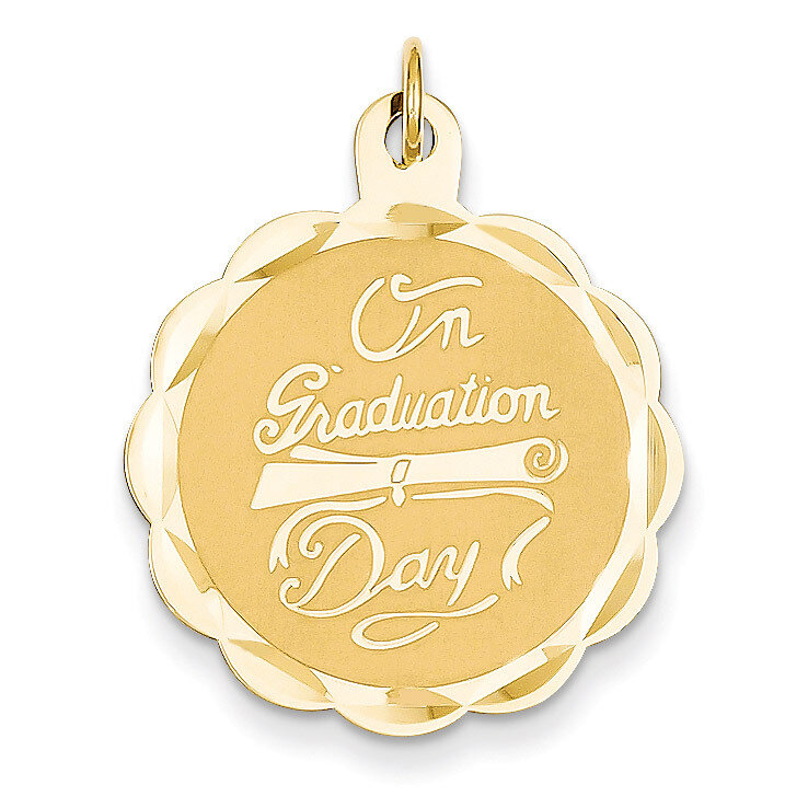 Graduation Day with Diploma Charm 14k Gold XAC699
