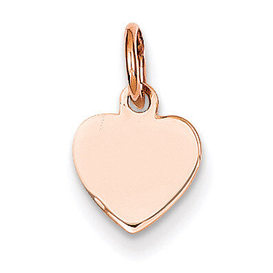 Heart Disc Charm 14k Rose Gold XAC806, MPN: XAC806, 886774122793