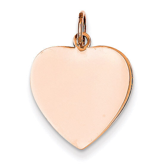 Heart Disc Charm 14k Rose Gold XAC809, MPN: XAC809, 886774122816