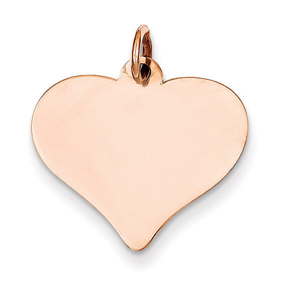 Heart Disc Charm 14k Rose Gold XAC813, MPN: XAC813, 883957344294